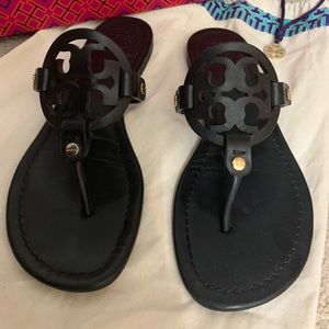 Tory Burch Miller Sandals - Black - Size 7